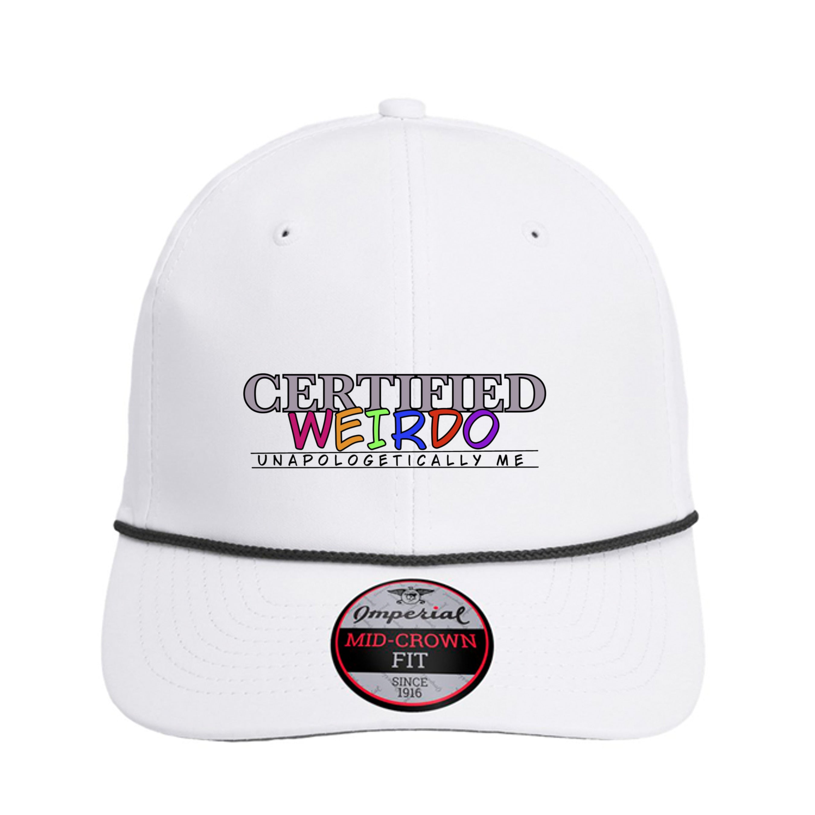 White/ Black - 7054 - FRONT