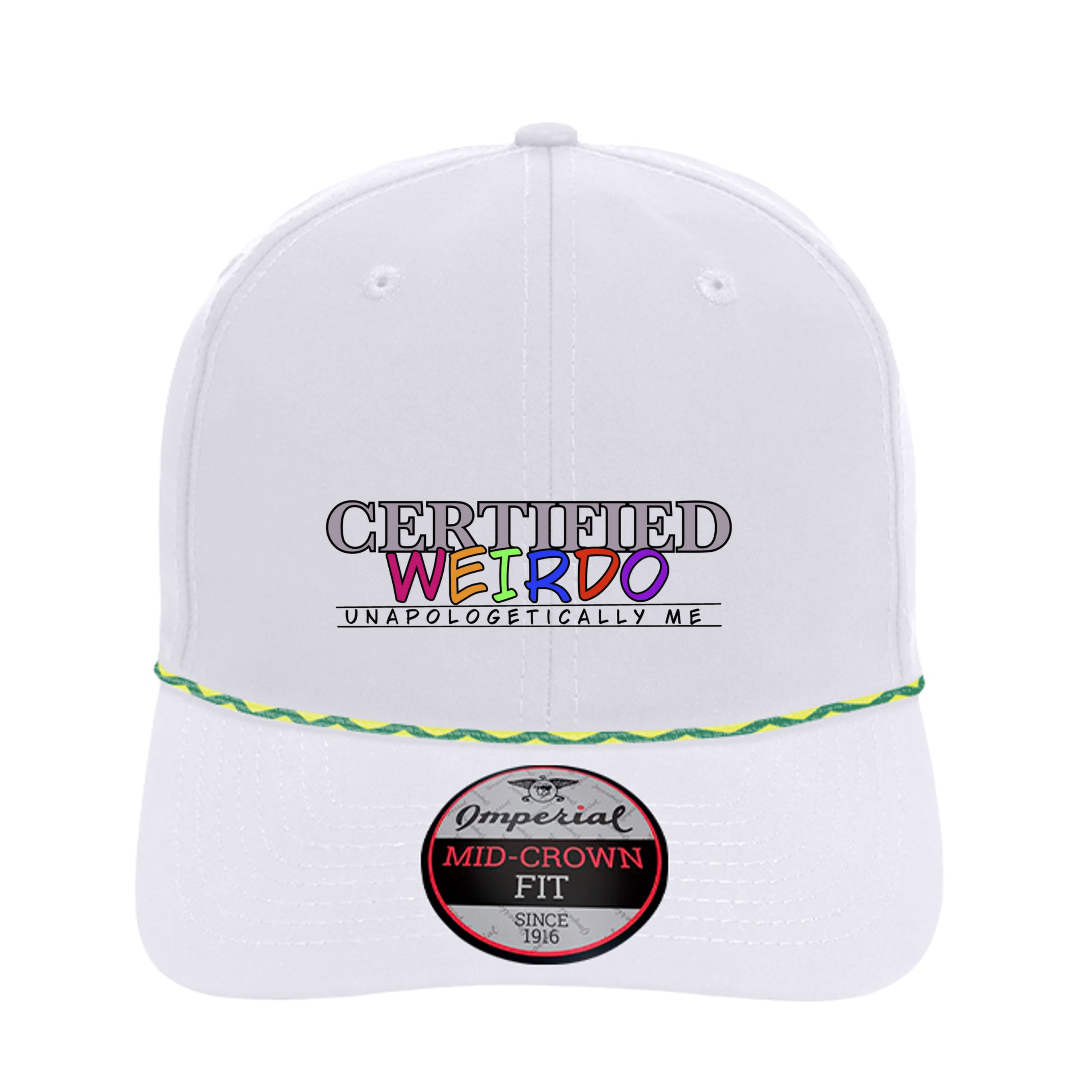 White/ Green/ Yellow - 7054 - FRONT